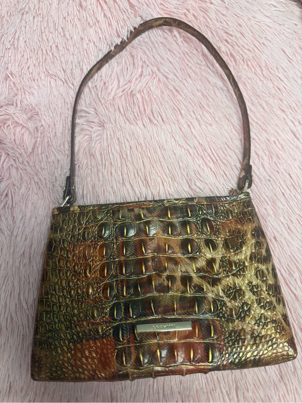 Brahmin Lorelei Tartan Animal Melbourne and Matching Brahmin Wallet